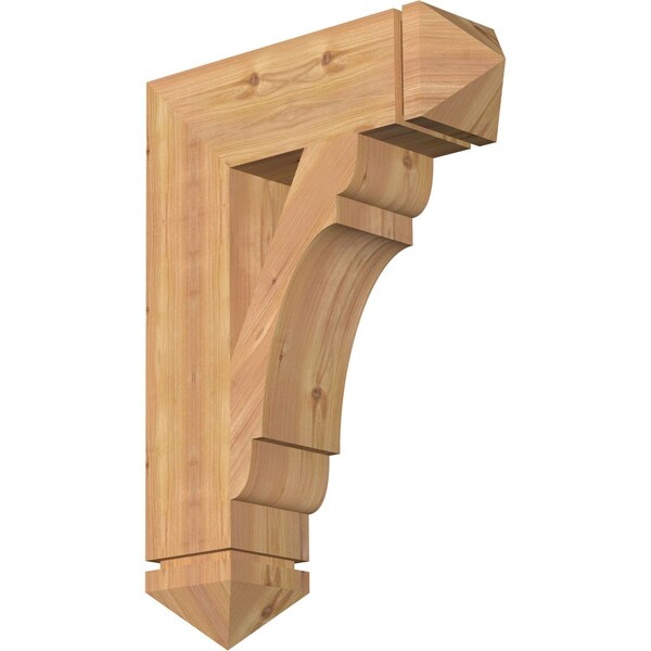 Ekena Millwork Olympic Arts & Crafts Smooth Bracket, Western Red Cedar, 5 1/2"W x 20"D x 28"H BKT06X20X28OLY03SWR - main